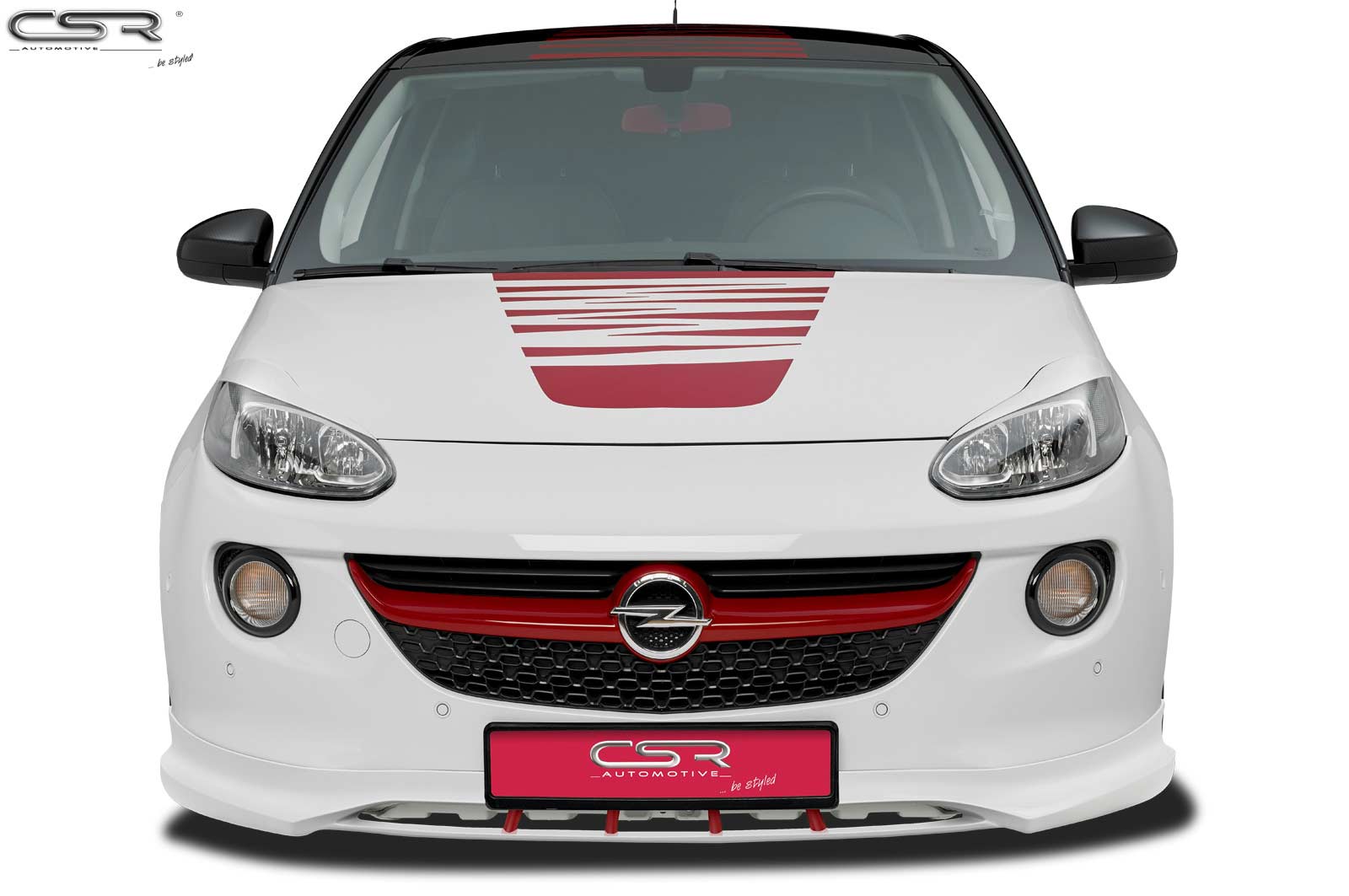 Paupières de phares avants (la paire) pour Opel Adam toutes carrosseries (depuis 2012) - Fabriqué en ABS (à peindre)