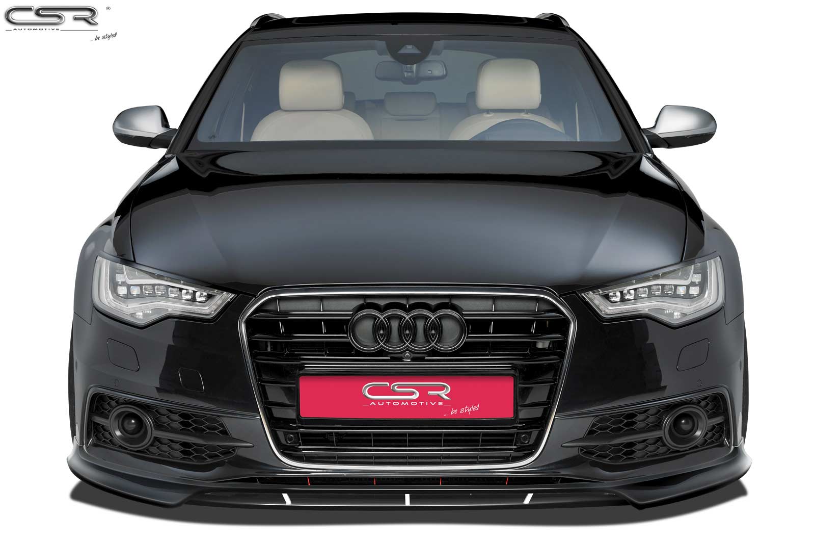 Paupières de phares avants (la paire) pour Audi A6 4G C7 toutes carrosseries (depuis 04/2011) - Fabriqué en ABS (à peindre)