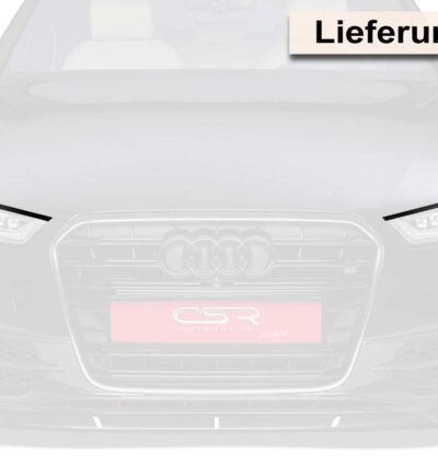 Paupières de phares avants (la paire) pour Audi A6 4G C7 toutes carrosseries (depuis 04/2011) - Fabriqué en ABS (à peindre)