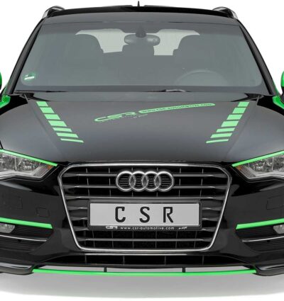 Paupières de phares avants (la paire) pour Audi A3 8V toutes carrosseries (depuis 2013) - Fabriqué en ABS (à peindre)