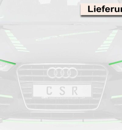 Paupières de phares avants (la paire) pour Audi A3 8V toutes carrosseries (depuis 2013) - Fabriqué en ABS (à peindre)