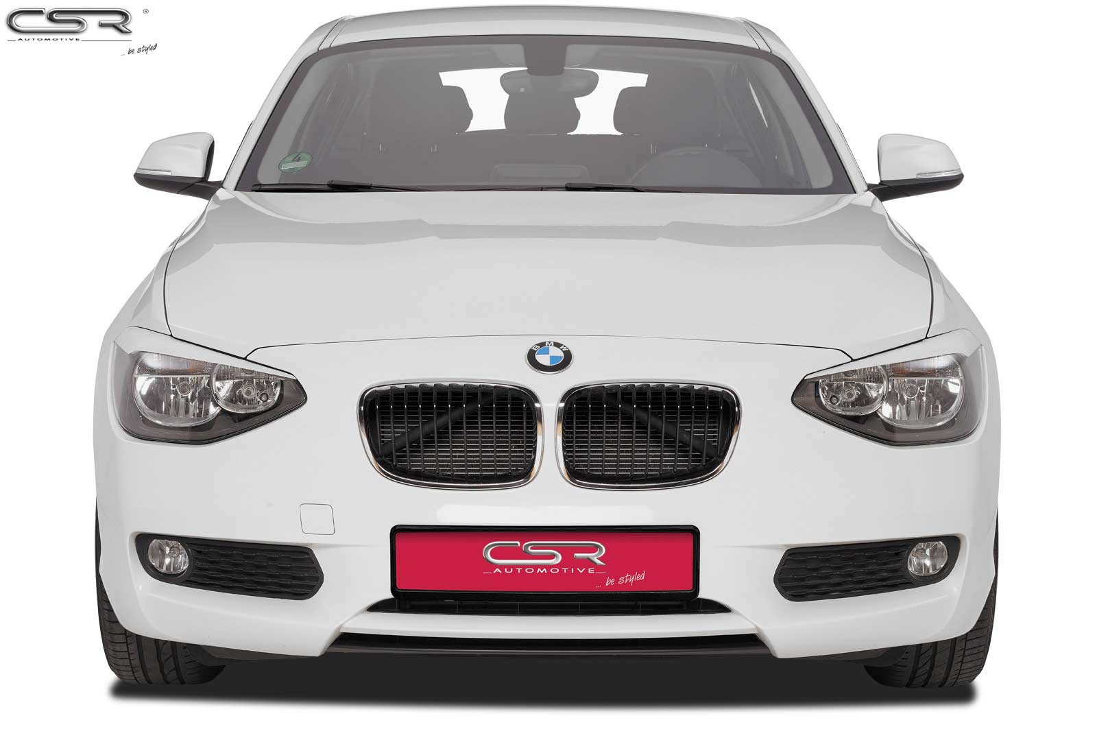 Paupières de phares avants (la paire) pour BMW Série 1 F20 F21 toutes carrosseries (2011-01/2015) - Fabriqué en ABS (à peindre)