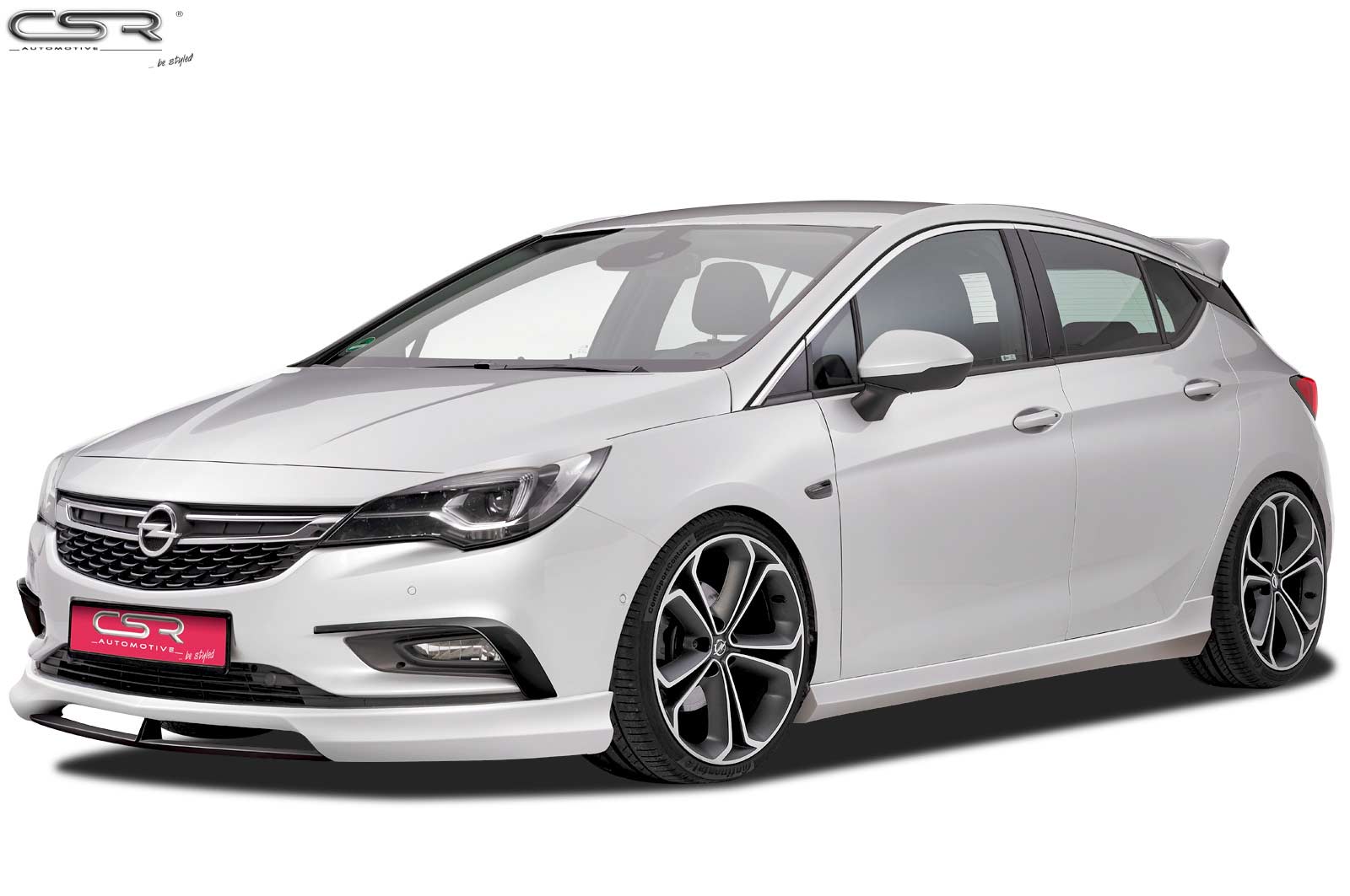 Paupières de phares avants (la paire) pour Opel Astra K toutes carrosseries (depuis 2015) - Fabriqué en ABS (à peindre)