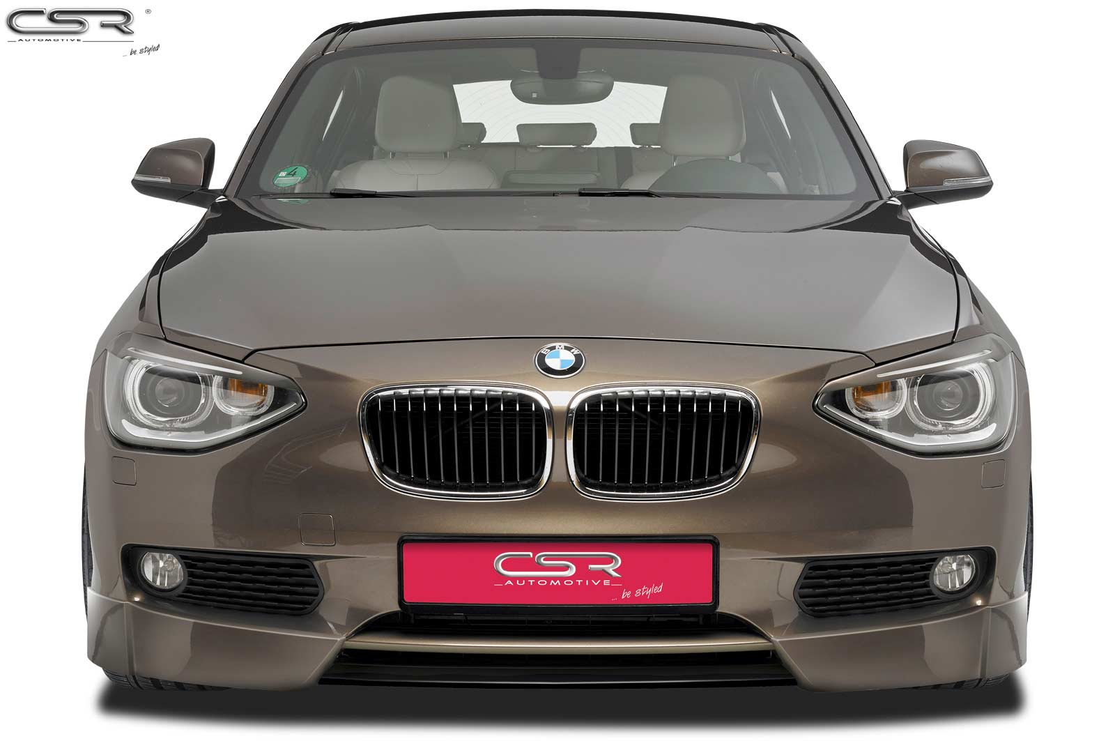 Paupières de phares avants (la paire) pour BMW Série 1 F20 F21 toutes carrosseries (2011-01/2015) - Fabriqué en ABS (à peindre)