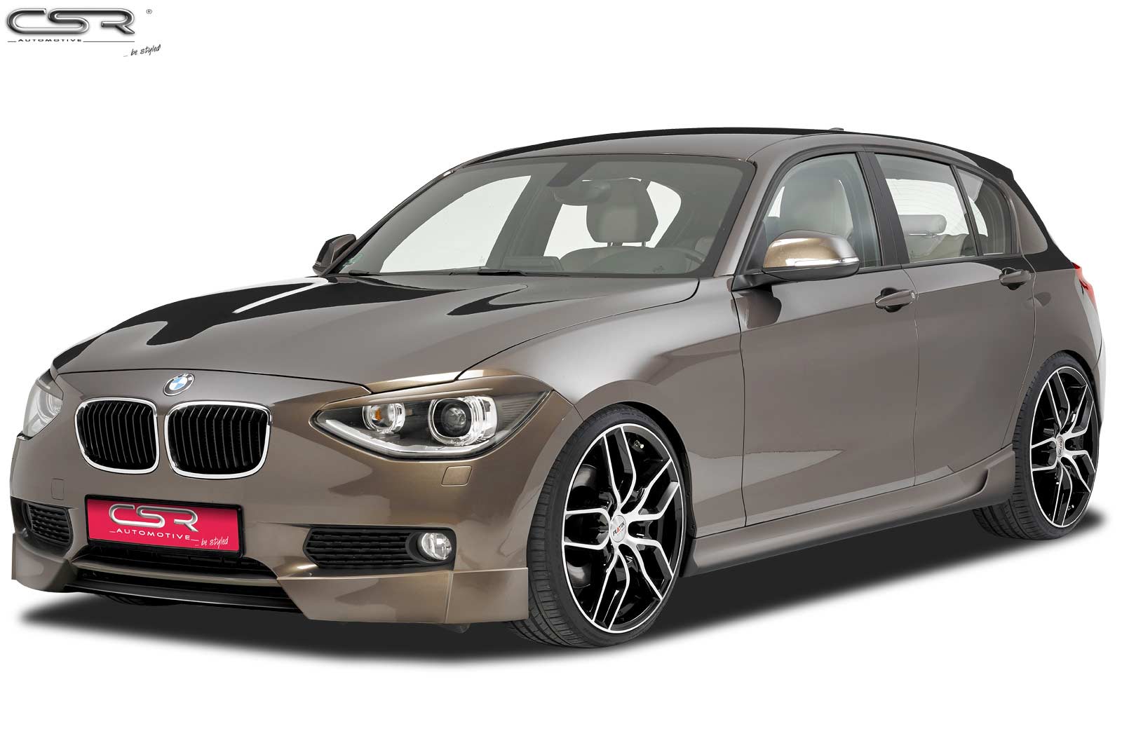 Paupières de phares avants (la paire) pour BMW Série 1 F20 F21 toutes carrosseries (2011-01/2015) - Fabriqué en ABS (à peindre)