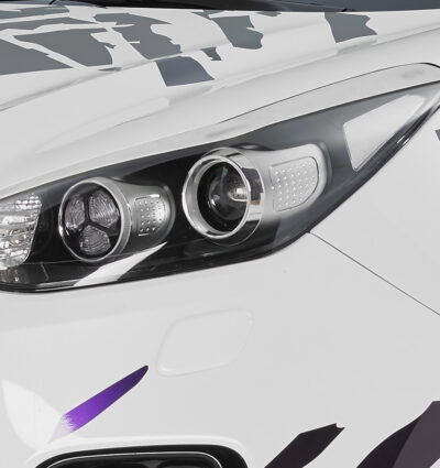 Paupières de phares avants (la paire) pour Kia Sporage QL toutes carrosseries (depuis 2015) - Fabriqué en ABS (à peindre)