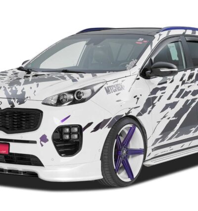 Paupières de phares avants (la paire) pour Kia Sporage QL toutes carrosseries (depuis 2015) - Fabriqué en ABS (à peindre)