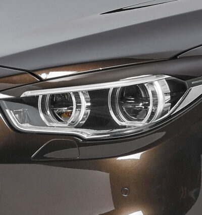 Paupières de phares avants (la paire) pour BMW Série 5 GT F07 toutes carrosseries (2009-2016) - Fabriqué en ABS (à peindre)