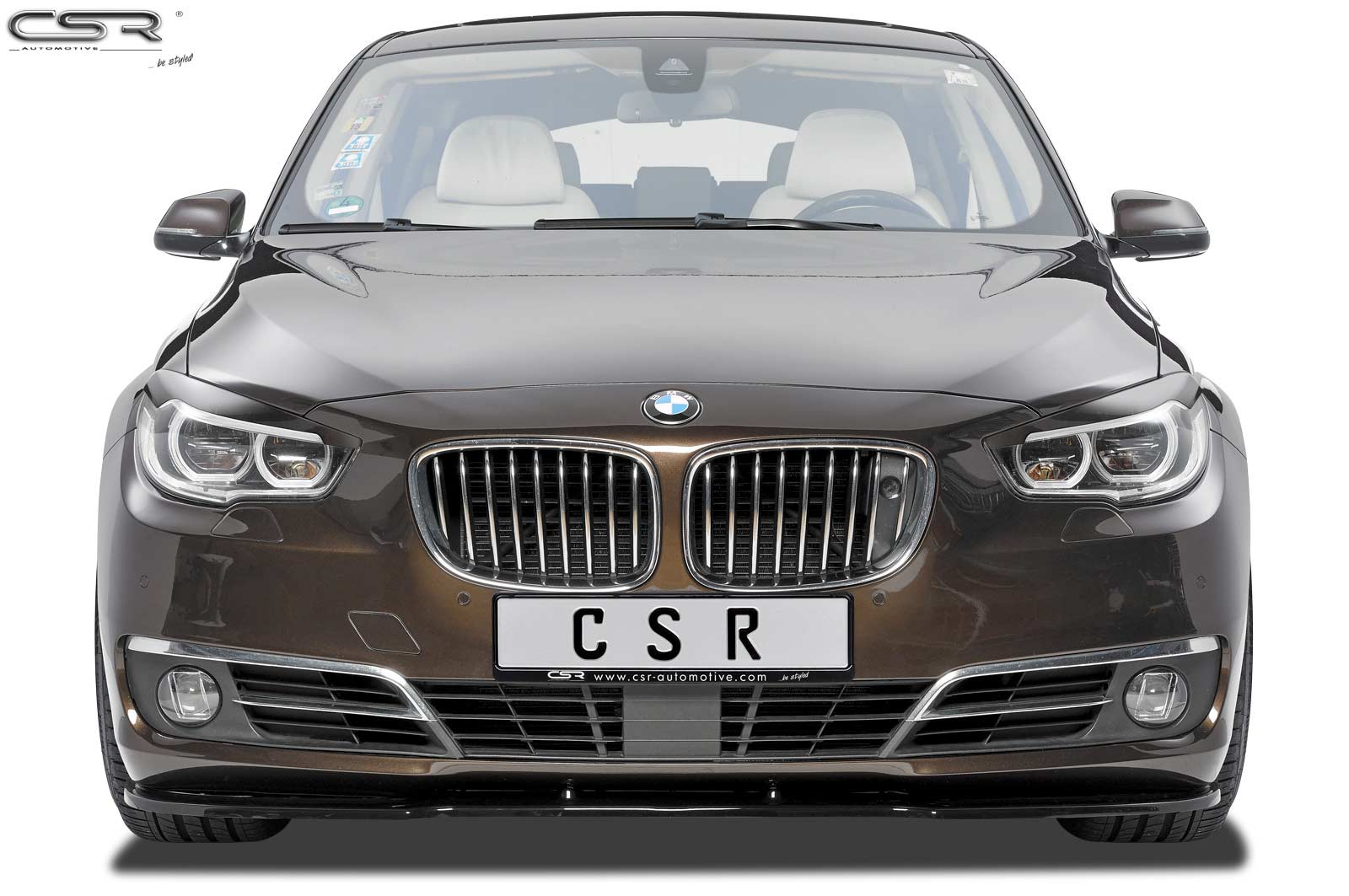 Paupières de phares avants (la paire) pour BMW Série 5 GT F07 toutes carrosseries (2009-2016) - Fabriqué en ABS (à peindre)