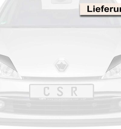 Paupières de phares avants (la paire) pour Renault Laguna 3 (2007-2015) - Fabriqué en ABS (à peindre)