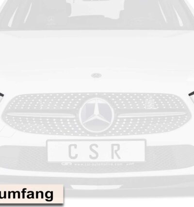 Paupières de phares avants (la paire) pour Mercedes Benz Classe A W177 (depuis 2018) - Fabriqué en ABS (à peindre)