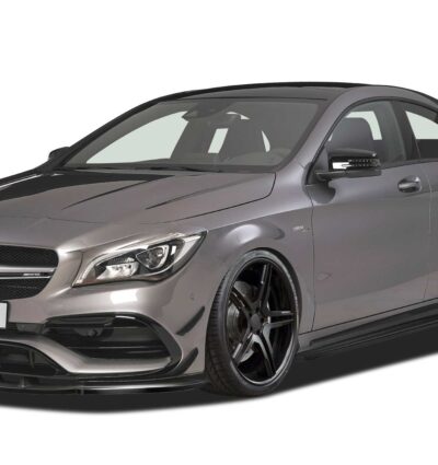 Paupières de phares avants (la paire) pour Mercedes Benz CLA X117 C117 toutes carrosseries (01/2013-2018) - Fabriqué en ABS glossy (Noir brillant)