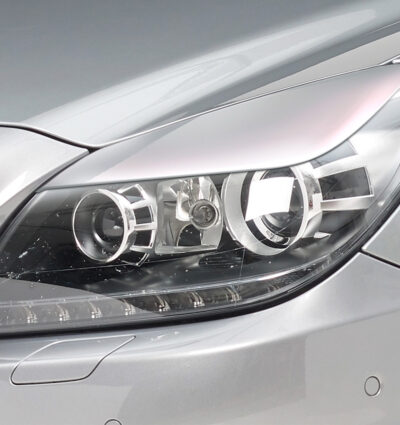 Paupières de phares avants (la paire) pour Mercedes Benz SLK SLC R172 toutes carrosseries (depuis 03/2011) - Fabriqué en ABS (à peindre)