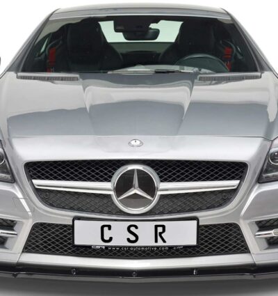 Paupières de phares avants (la paire) pour Mercedes Benz SLK SLC R172 toutes carrosseries (depuis 03/2011) - Fabriqué en ABS glossy (Noir brillant)
