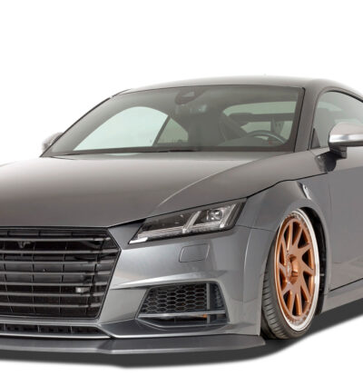 Paupières de phares avants (la paire) pour Audi TT FV / 8S toutes carrosseries (depuis 2014) - Fabriqué en ABS glossy (Noir brillant)
