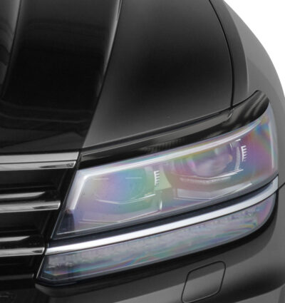 Paupières de phares avants (la paire) pour VW Tiguan II / Tiguan Allspace toutes carrosseries (depuis 2016) - Fabriqué en ABS (à peindre)