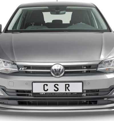 Paupières de phares avants (la paire) pour VW Polo VI 2G toutes carrosseries (depuis 2017) - Fabriqué en ABS glossy (Noir brillant)