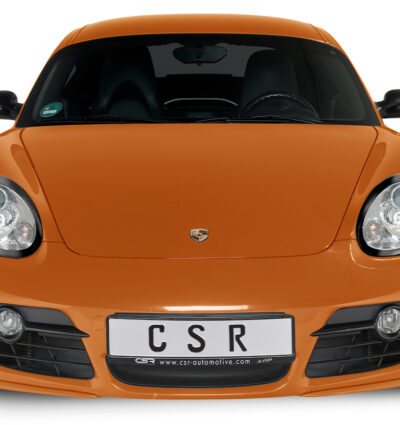 Paupières de phares avants (la paire) pour Porsche Boxster 987 / Cayman 987 facelift (02/2009-2012) - Fabriqué en ABS glossy (Noir brillant)