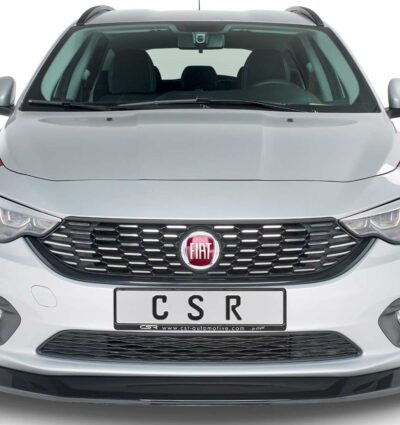 Paupières de phares avants (la paire) pour Fiat Tipo (Typ 356) toutes carrosseries (depuis 2015) - Fabriqué en ABS glossy (Noir brillant)