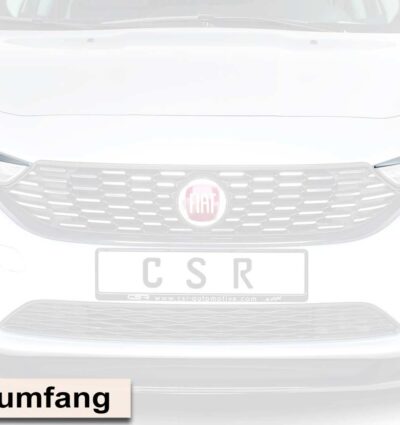 Paupières de phares avants (la paire) pour Fiat Tipo (Typ 356) toutes carrosseries (depuis 2015) - Fabriqué en ABS glossy (Noir brillant)
