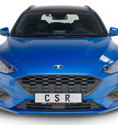 Paupières de phares avants (la paire) pour Ford Focus MK4 toutes carrosseries (depuis 09/2018) - Fabriqué en ABS glossy (Noir brillant)