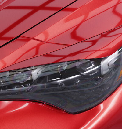Paupières de phares avants (la paire) pour Kia Stinger toutes carrosseries (depuis 10/2017) - Fabriqué en ABS (à peindre)