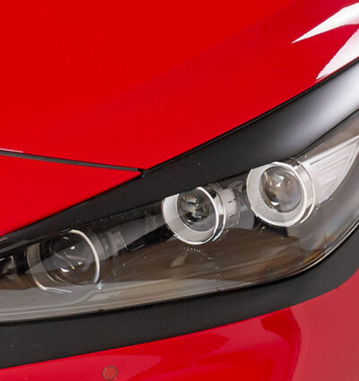 Paupières de phares avants (la paire) pour Hyundai I30 PD toutes carrosseries (depuis 01/2017) - Fabriqué en ABS glossy (Noir brillant)