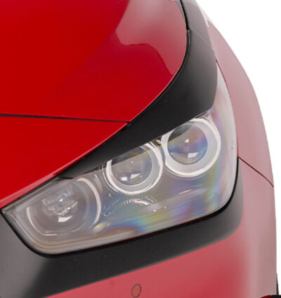 Paupières de phares avants (la paire) pour Hyundai I30 PD toutes carrosseries (depuis 01/2017) - Fabriqué en ABS glossy (Noir brillant)