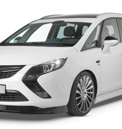 Paupières de phares avants (la paire) pour Opel Zafira Tourer 3. Generation toutes carrosseries (2011-06/2016) - Fabriqué en ABS glossy (Noir brillant)