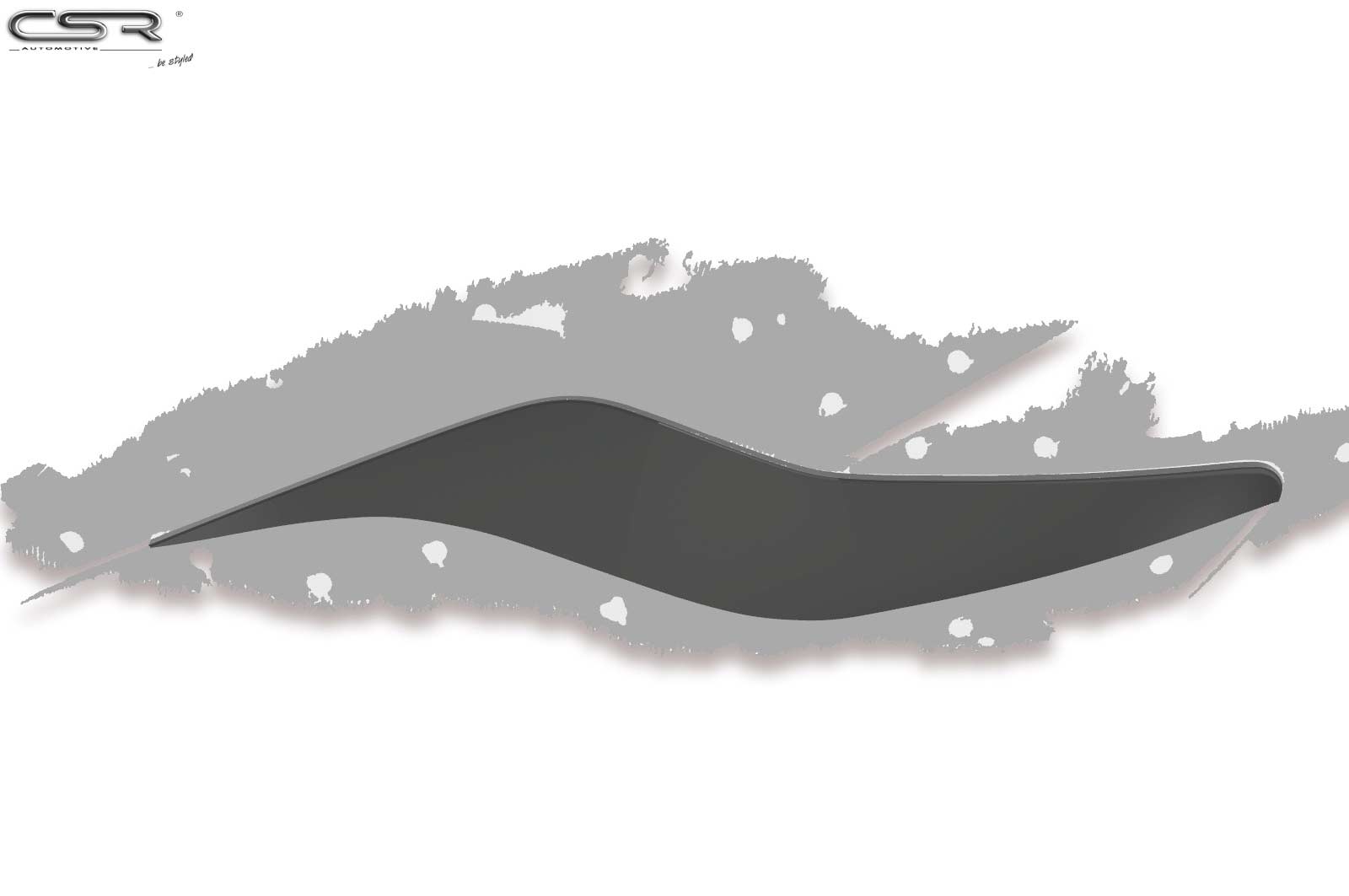 Paupières de phares avants (la paire) pour Ford Mondeo MK4 (Typ BA7) toutes carrosseries (2007-10/2014) - Fabriqué en ABS glossy (Noir brillant)