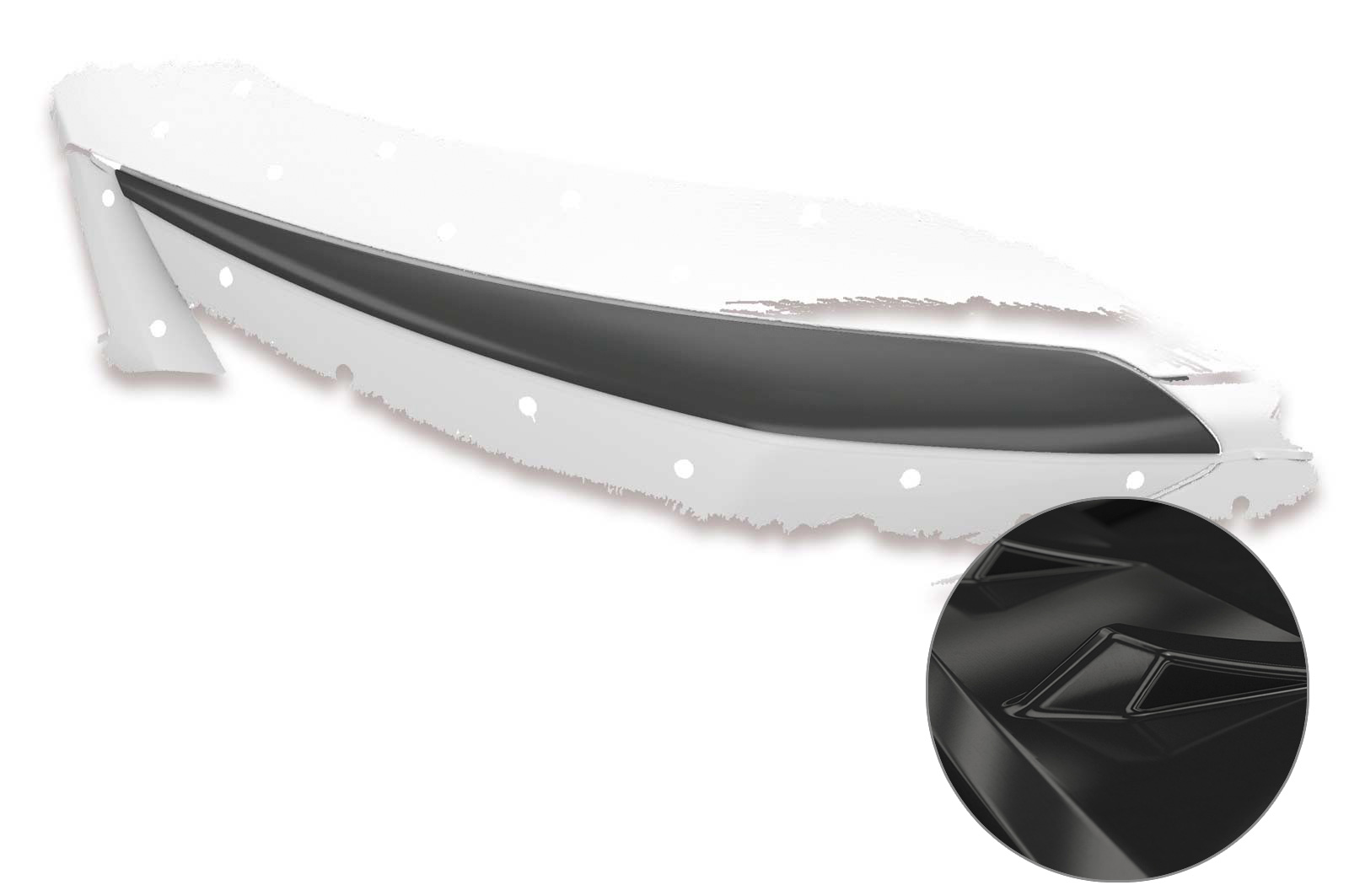 Paupières de phares avants (la paire) pour Hyundai Tucson (TL) toutes carrosseries (depuis 2015) - Fabriqué en ABS glossy (Noir brillant)