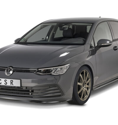 Paupières de phares avants (la paire) pour VW Golf 8 (CD) toutes carrosseries (depuis 12/2019) - Fabriqué en ABS glossy (Noir brillant)