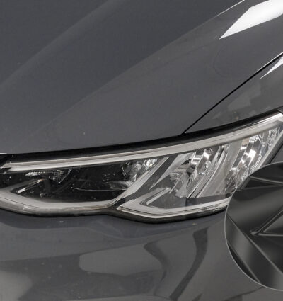 Paupières de phares avants (la paire) pour VW Golf 8 (CD) toutes carrosseries (depuis 12/2019) - Fabriqué en ABS glossy (Noir brillant)