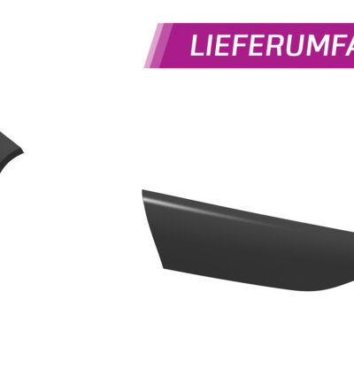 Paupières de phares avants (la paire) pour VW Golf 8 (CD) toutes carrosseries (depuis 12/2019) - Fabriqué en ABS glossy (Noir brillant)