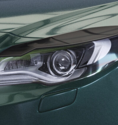 Paupières de phares avants (la paire) pour Opel Insignia A toutes carrosseries (facelift) (06/2013-2017) - Fabriqué en ABS glossy (Noir brillant)