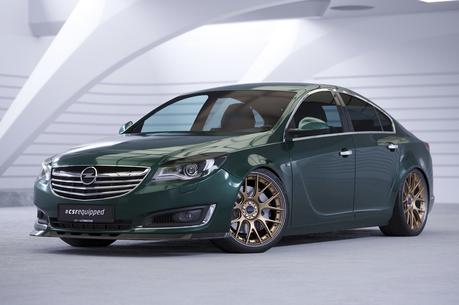 Paupières de phares avants (la paire) pour Opel Insignia A toutes carrosseries (facelift) (06/2013-2017) - Fabriqué en ABS glossy (Noir brillant)