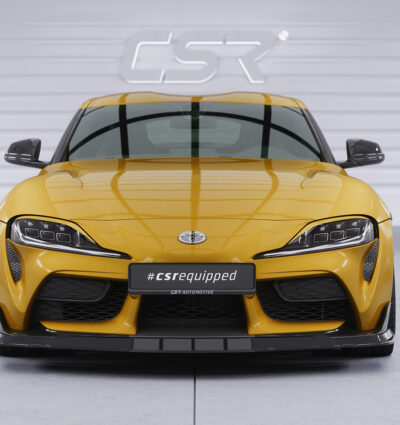 Paupières de phares avants (la paire) pour Toyota GR Supra (A90) toutes carrosseries (depuis 2019) - Fabriqué en ABS glossy (Noir brillant)