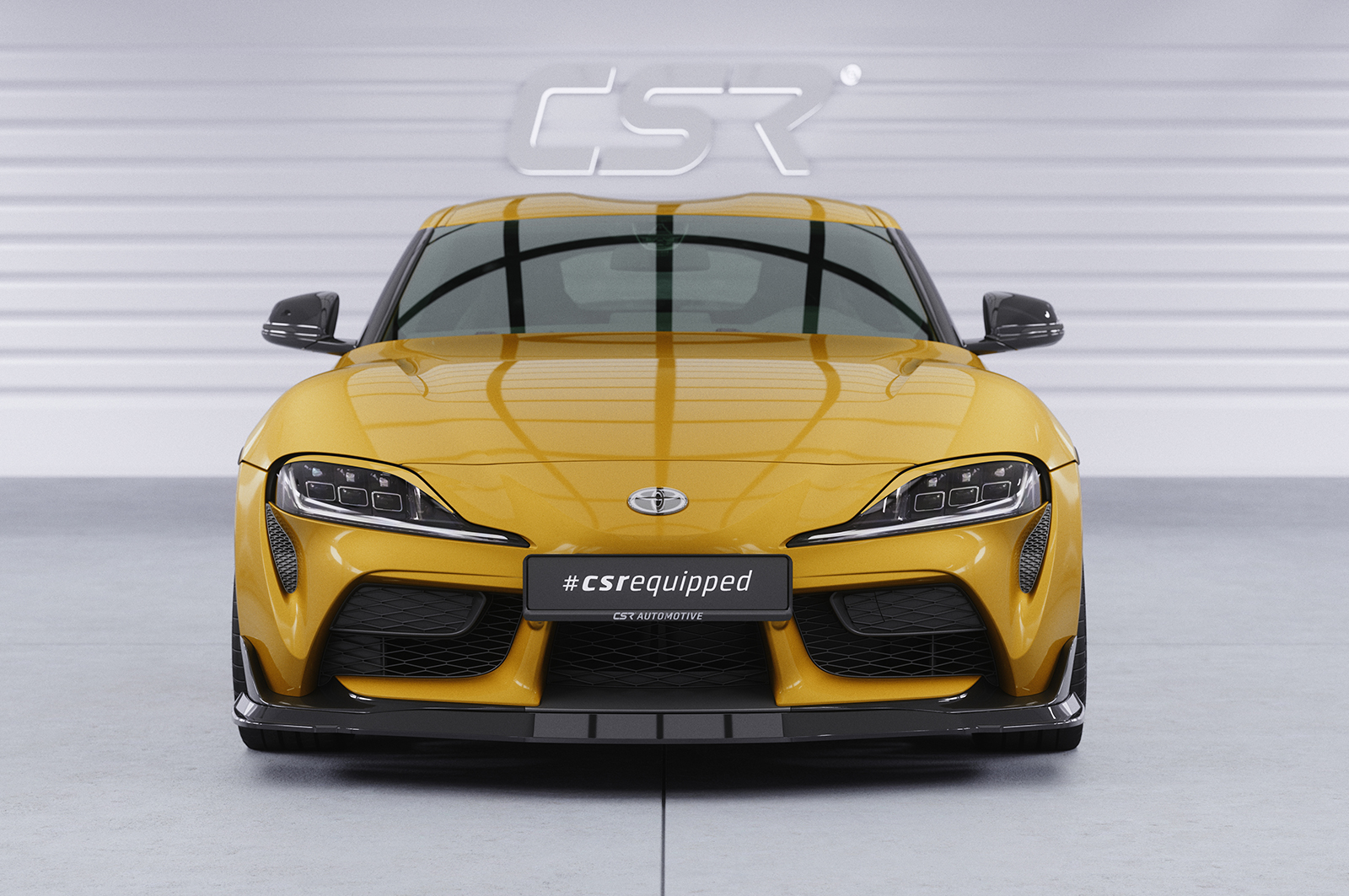 Paupières de phares avants (la paire) pour Toyota GR Supra (A90) toutes carrosseries (depuis 2019) - Fabriqué en ABS glossy (Noir brillant)