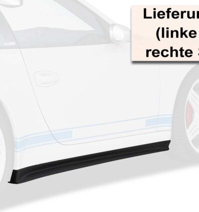 Bas de caisse (la paire) pour Porsche 911 ? 997 Carrera 4 / Carrera 4S / Targa 4 / Targa 4S / Turbo / Turbo S / GT2 / GT2 RS / GT3 RS / Carrera GTS (2004-2012) - Fabriqué en ABS (6 finitions au choix)