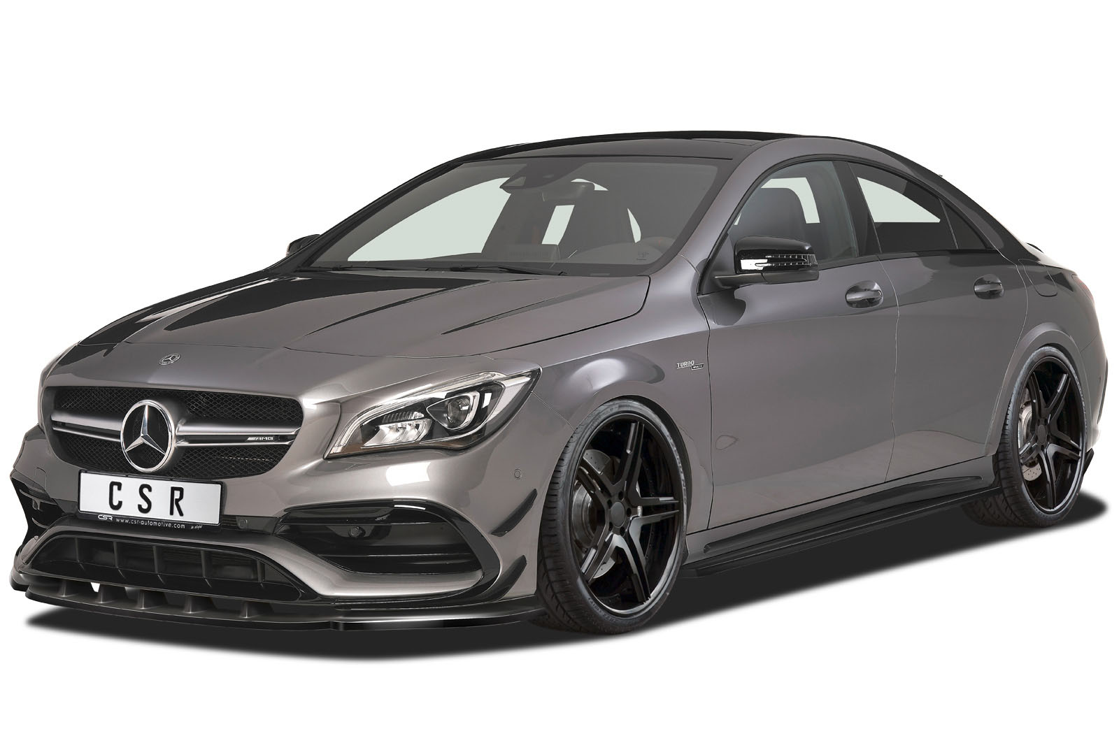 Bas de caisse (la paire) pour Mercedes Benz Classe A (W176) AMG / AMG-Line et AMG Sport (depuis 01/2013) - Fabriqué en ABS (6 finitions au choix)