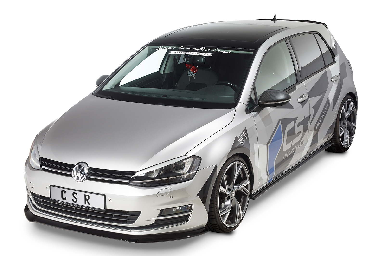 Bas de caisse (la paire) pour VW Golf 7 (Typ AU) toutes carrosseries (depuis 08/2012) - Fabriqué en ABS (6 finitions au choix)