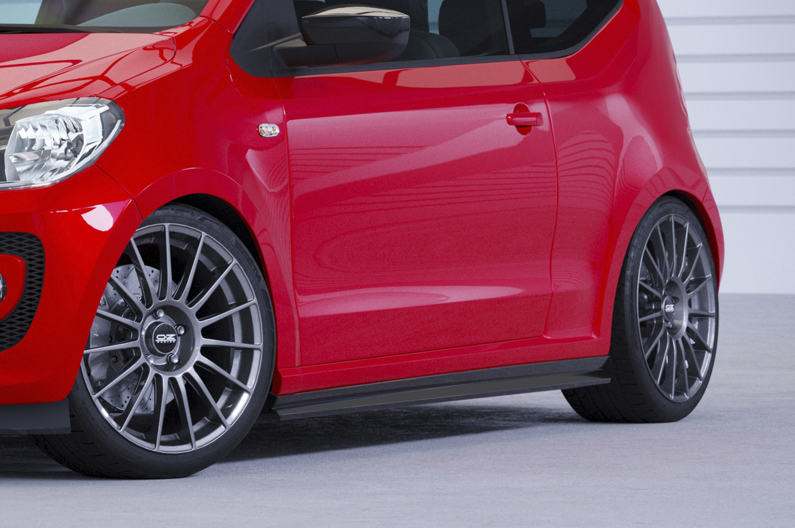 Bas de caisse (la paire) pour VW up! toutes carrosseries (depuis 2011) - Fabriqué en ABS (6 finitions au choix)