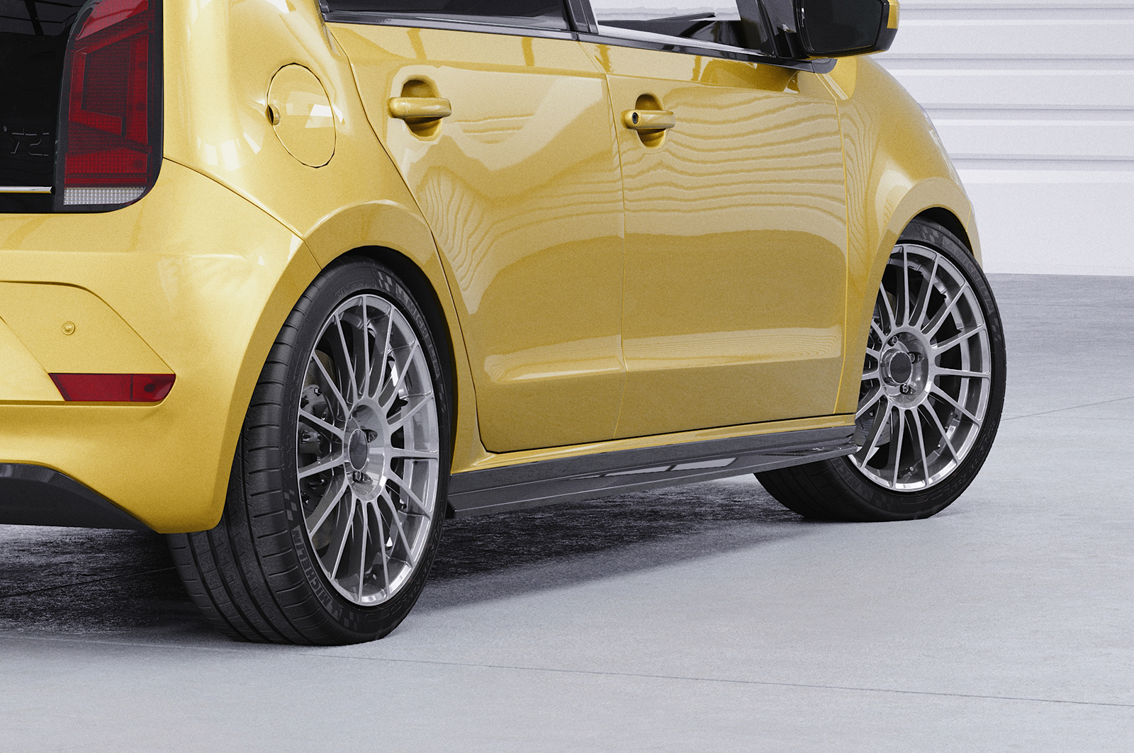 Bas de caisse (la paire) pour VW up! toutes carrosseries (depuis 2011) - Fabriqué en ABS (6 finitions au choix)