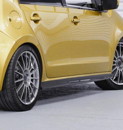 Bas de caisse (la paire) pour VW up! toutes carrosseries (depuis 2011) - Fabriqué en ABS (6 finitions au choix)