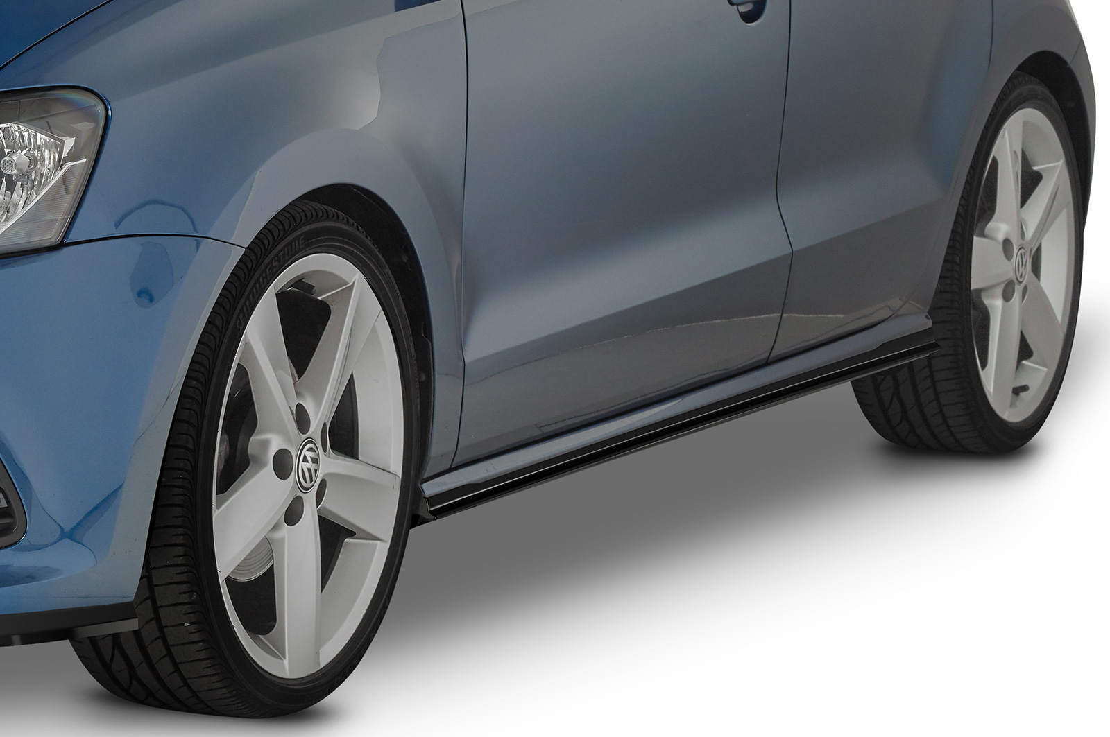 Bas de caisse (la paire) pour VW Polo 5 (Typ 6R / 6C) toutes carrosseries (2009-2017) - Fabriqué en ABS (6 finitions au choix)