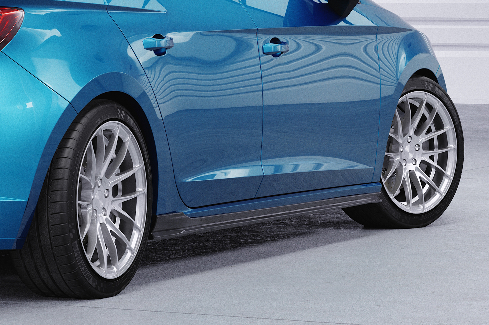 Bas de caisse (la paire) pour Seat Leon 3 (5F) ST et 5 portes (2012-2020) - Fabriqué en ABS (6 finitions au choix)