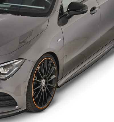 Bas de caisse (la paire) pour Mercedes Benz CLA C118 / X118 coupé et Shooting Brake / AMG-Line (depuis 2019) - Fabriqué en ABS (6 finitions au choix)