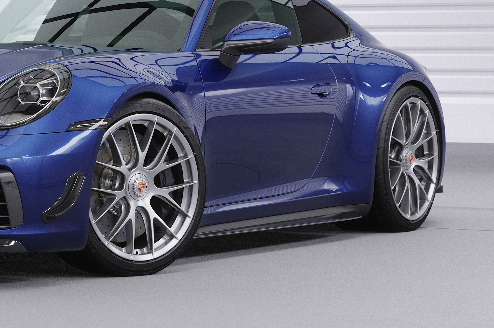 Bas de caisse (la paire) pour Porsche 911 / 992 toutes carrosseries avec bas de caisse SportDesign (depuis 2019) - Fabriqué en ABS (6 finitions au choix)