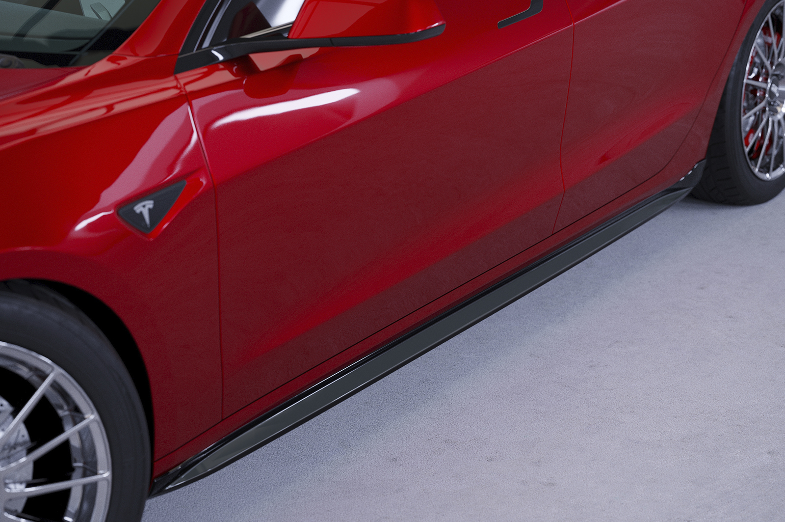 Bas de caisse (la paire) pour Tesla Model 3 toutes carrosseries (depuis 2017) - Fabriqué en ABS (6 finitions au choix)