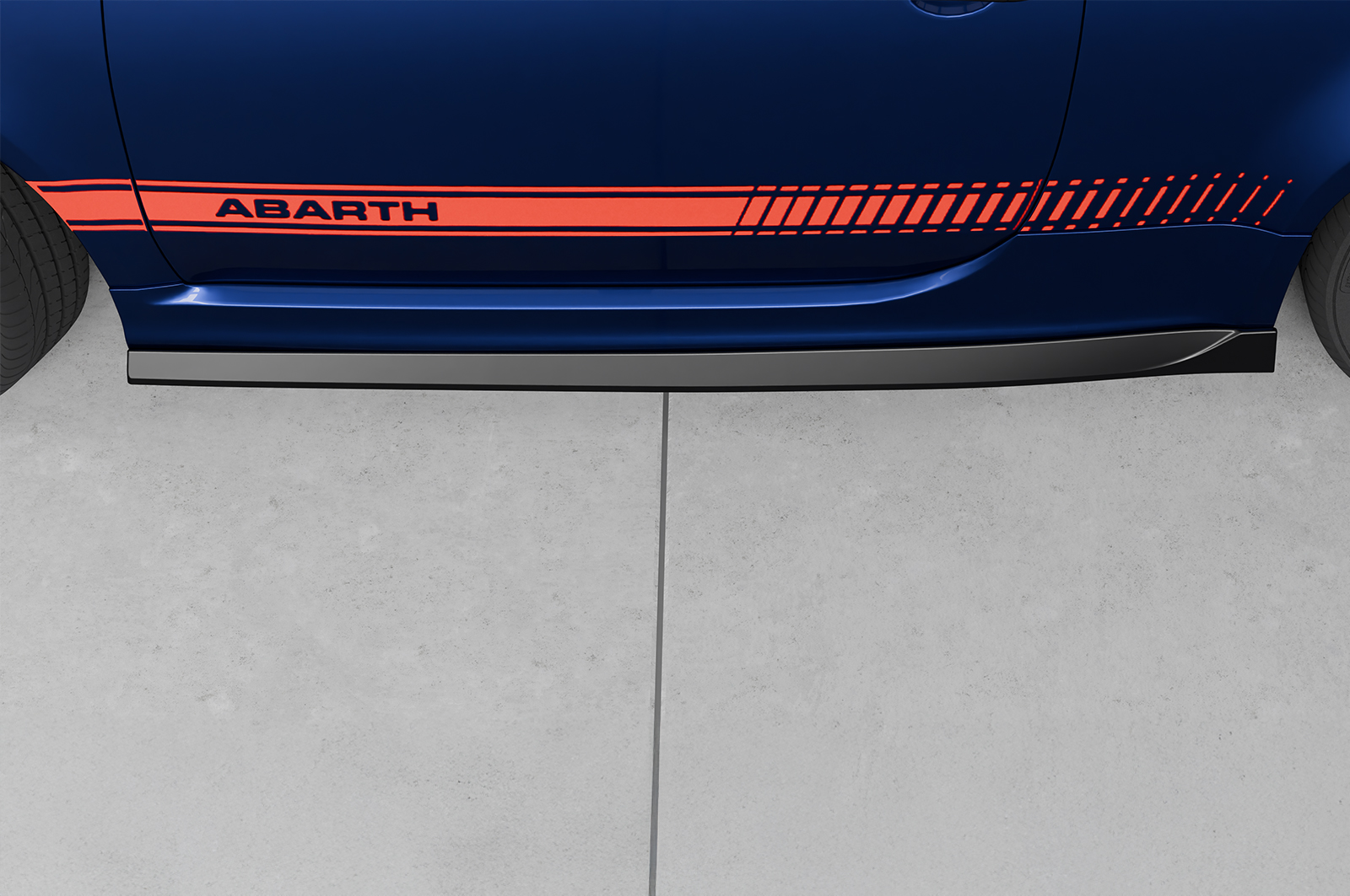 Bas de caisse (la paire) pour Fiat Abarth 595 toutes carrosseries (depuis 08/2012) - Fabriqué en ABS (6 finitions au choix)
